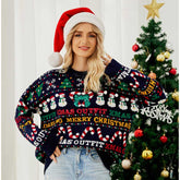 Lesmart Women's Snow Man Graphic Knitted Christmas Sweater